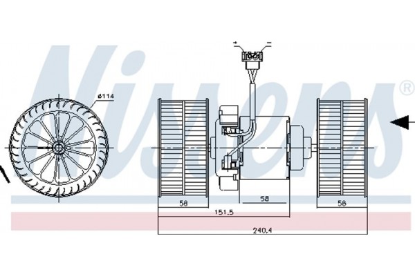 Nissens Βεντιλατέρ Εσωτερικού Χώρου - 87400