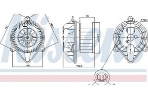 Nissens Βεντιλατέρ Εσωτερικού Χώρου - 87403