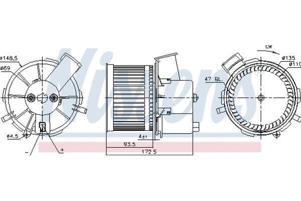 Nissens Βεντιλατέρ Εσωτερικού Χώρου - 87405