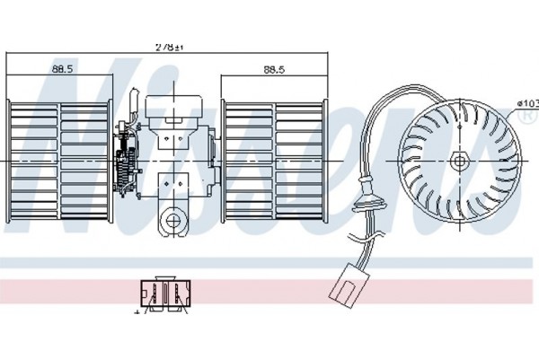 Nissens Βεντιλατέρ Εσωτερικού Χώρου - 87411