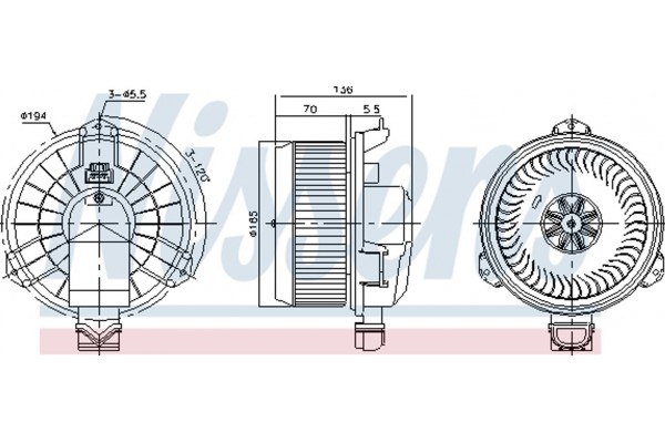 Nissens Βεντιλατέρ Εσωτερικού Χώρου - 87420