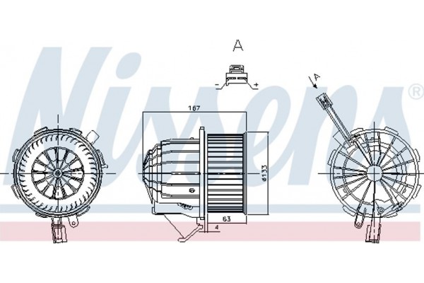 Nissens Βεντιλατέρ Εσωτερικού Χώρου - 87428