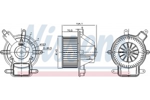 Nissens Βεντιλατέρ Εσωτερικού Χώρου - 87464