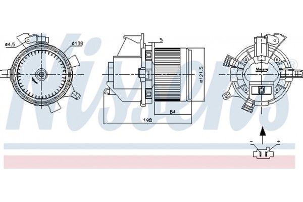 Nissens Βεντιλατέρ Εσωτερικού Χώρου - 87466