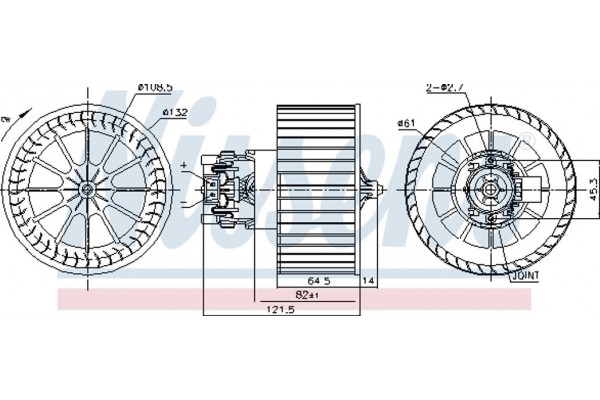 Nissens Βεντιλατέρ Εσωτερικού Χώρου - 87479