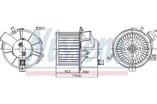 Nissens Βεντιλατέρ Εσωτερικού Χώρου - 87483