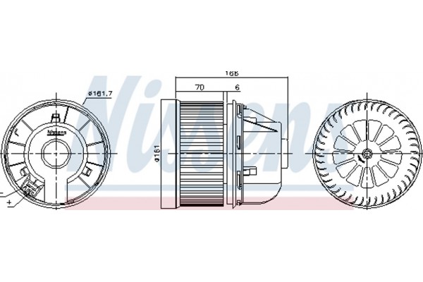 Nissens Βεντιλατέρ Εσωτερικού Χώρου - 87490