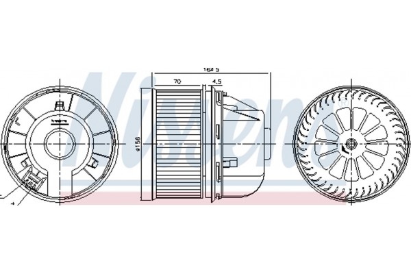 Nissens Βεντιλατέρ Εσωτερικού Χώρου - 87492