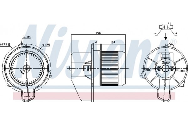 Nissens Βεντιλατέρ Εσωτερικού Χώρου - 87700