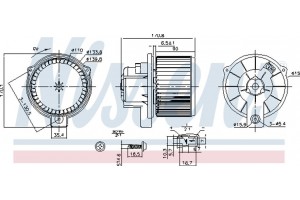 Nissens Βεντιλατέρ Εσωτερικού Χώρου - 87709