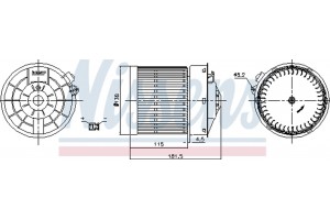 Nissens Βεντιλατέρ Εσωτερικού Χώρου - 87722