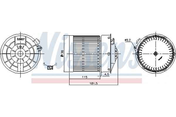 Nissens Βεντιλατέρ Εσωτερικού Χώρου - 87722