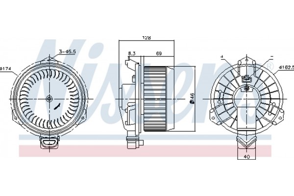 Nissens Βεντιλατέρ Εσωτερικού Χώρου - 87723
