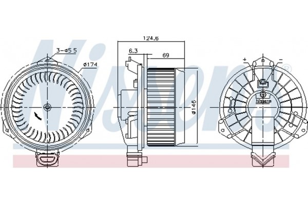 Nissens Βεντιλατέρ Εσωτερικού Χώρου - 87727