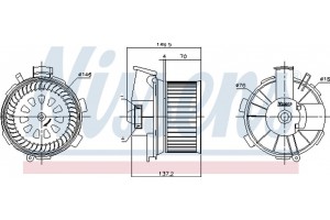 Nissens Βεντιλατέρ Εσωτερικού Χώρου - 87744