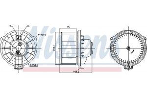 Nissens Βεντιλατέρ Εσωτερικού Χώρου - 87795