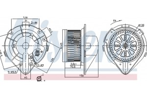 Nissens Βεντιλατέρ Εσωτερικού Χώρου - 87798