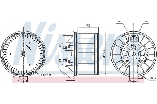 Nissens Βεντιλατέρ Εσωτερικού Χώρου - 87803