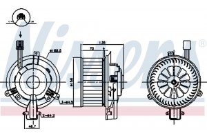 Nissens Βεντιλατέρ Εσωτερικού Χώρου - 87825