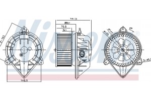 Nissens Βεντιλατέρ Εσωτερικού Χώρου - 87024