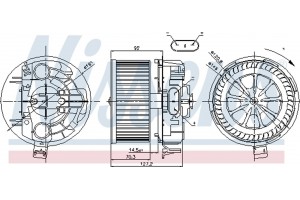 Nissens Βεντιλατέρ Εσωτερικού Χώρου - 87043