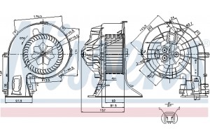 Nissens Βεντιλατέρ Εσωτερικού Χώρου - 87049