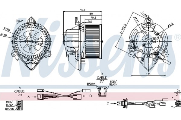 Nissens Βεντιλατέρ Εσωτερικού Χώρου - 87050