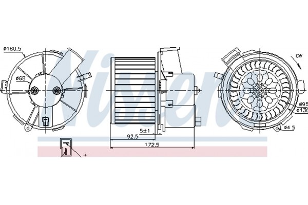 Nissens Βεντιλατέρ Εσωτερικού Χώρου - 87092