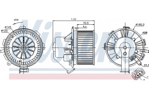 Nissens Βεντιλατέρ Εσωτερικού Χώρου - 87105