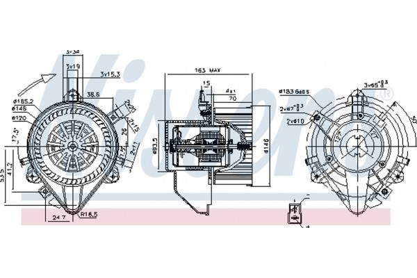 Nissens Βεντιλατέρ Εσωτερικού Χώρου - 87131