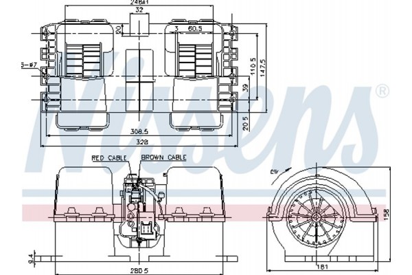 Nissens Βεντιλατέρ Εσωτερικού Χώρου - 87133