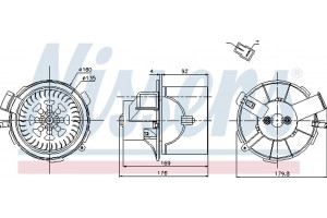 Nissens Βεντιλατέρ Εσωτερικού Χώρου - 87138