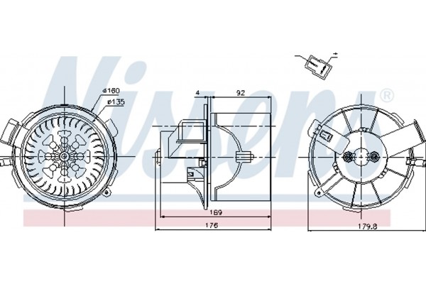 Nissens Βεντιλατέρ Εσωτερικού Χώρου - 87138