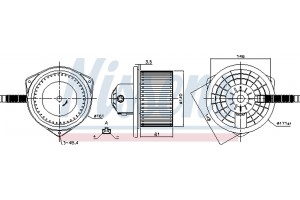 Nissens Βεντιλατέρ Εσωτερικού Χώρου - 87142