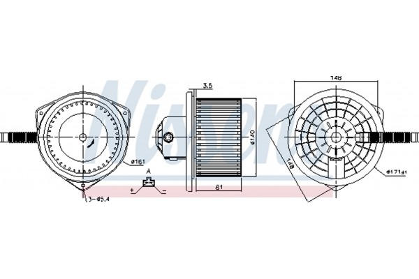Nissens Βεντιλατέρ Εσωτερικού Χώρου - 87142