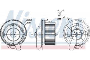 Nissens Βεντιλατέρ Εσωτερικού Χώρου - 87145