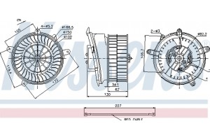 Nissens Βεντιλατέρ Εσωτερικού Χώρου - 87152