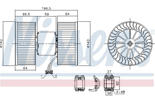 Nissens Βεντιλατέρ Εσωτερικού Χώρου - 87196