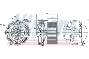 Nissens Βεντιλατέρ Εσωτερικού Χώρου - 87214