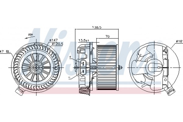 Nissens Βεντιλατέρ Εσωτερικού Χώρου - 87214