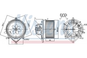 Nissens Βεντιλατέρ Εσωτερικού Χώρου - 87233