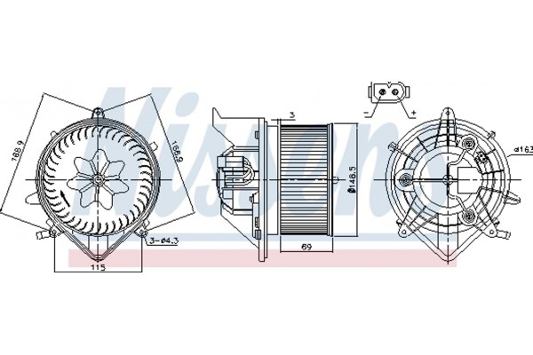 Nissens Βεντιλατέρ Εσωτερικού Χώρου - 87233