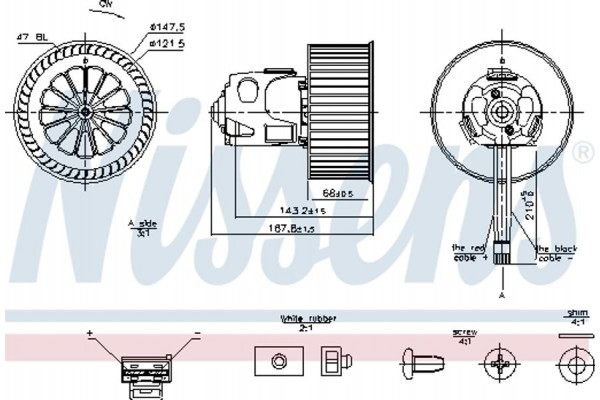 Nissens Βεντιλατέρ Εσωτερικού Χώρου - 87240