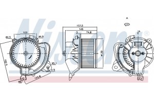 Nissens Βεντιλατέρ Εσωτερικού Χώρου - 87243