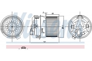 Nissens Βεντιλατέρ Εσωτερικού Χώρου - 87258