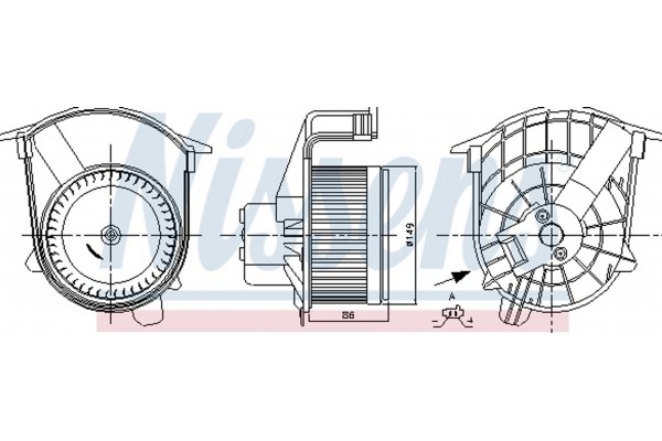 Nissens Βεντιλατέρ Εσωτερικού Χώρου - 87262