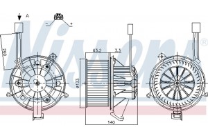 Nissens Βεντιλατέρ Εσωτερικού Χώρου - 87264