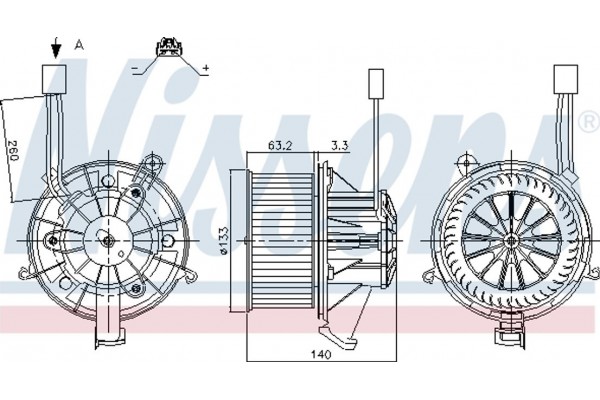 Nissens Βεντιλατέρ Εσωτερικού Χώρου - 87264