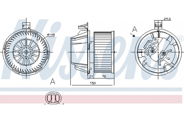 Nissens Βεντιλατέρ Εσωτερικού Χώρου - 87269