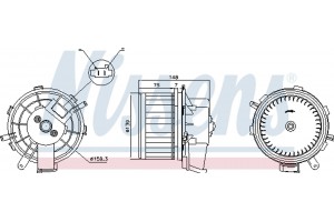 Nissens Βεντιλατέρ Εσωτερικού Χώρου - 87292